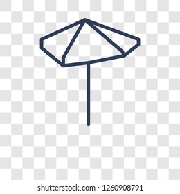 Sun umbrella icon. Trendy Sun umbrella logo concept on transparent background from Summer collection