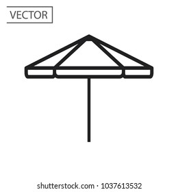 Sun umbrella icon vector illustration
