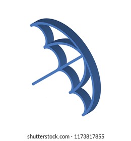 Sun umbrella isometric left top view 3D icon