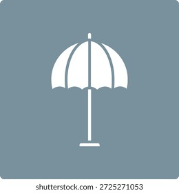 Sun Umbrella vector icon. Can be used for printing, mobile and web applications.