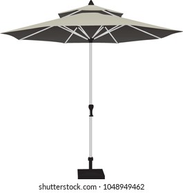 Sun umbrella. vector illustration