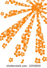 Sun vector background