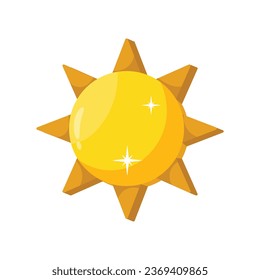 Sun Vektorfarbige Aufkleber Symbol Design Illustration. EPS10-Datei 