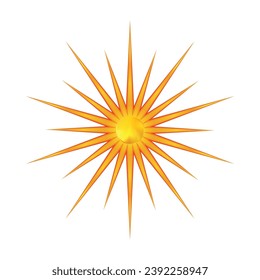 Sun vector design, sun icon