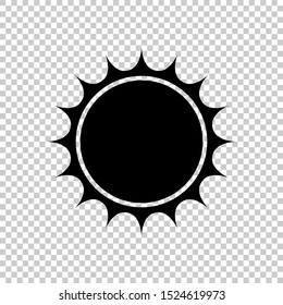 sun vector flat isolated on transparent background