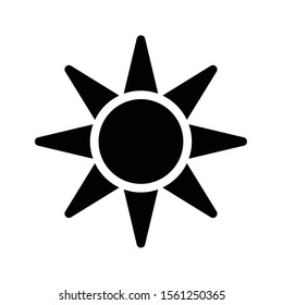 sun vector  glyph flat icon