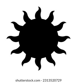 Sun Vector Glyph Icon For Personal And Commercial Use.
