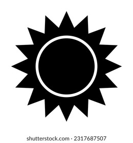 Icono De Glifo Vector De Sol Para Uso Personal Y Comercial.

