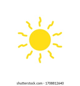 Sun Vector Graphic Icon Design Template