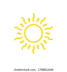 Sun Vector Graphic Icon Design Template