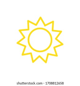 Sun Vector Graphic Icon Design Template