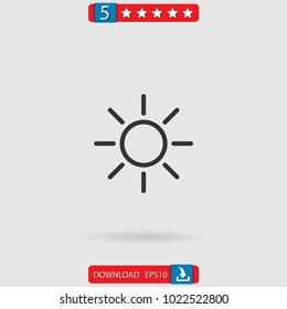 sun vector icon