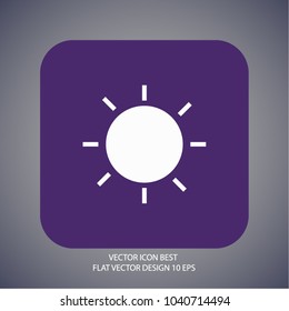 Sun Vector icon