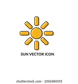sun vector icon