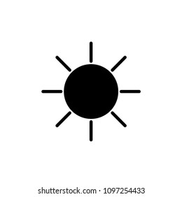 Sun vector icon