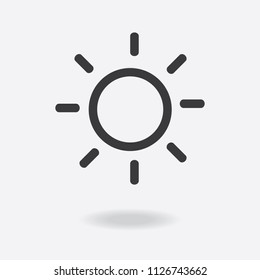 Sun Vector Icon