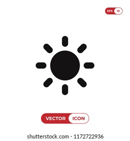 Sun vector icon