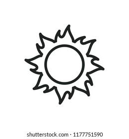 sun vector icon