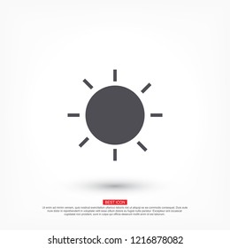 Sun Vector icon