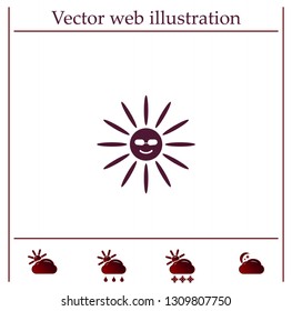 Sun Vector Icon