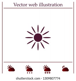 Sun Vector Icon