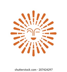 Sun. Vector icon.