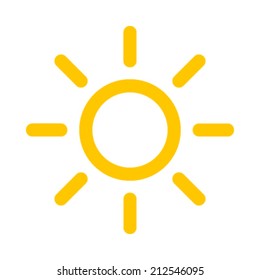 Sun vector icon