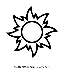 Sun Vector Icon