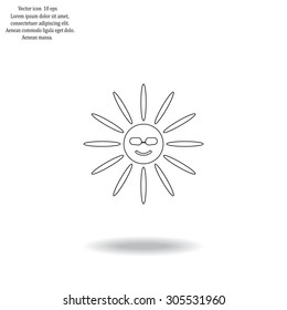 Sun Vector Icon