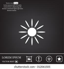 Sun Vector Icon