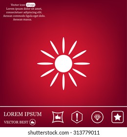 Sun Vector Icon