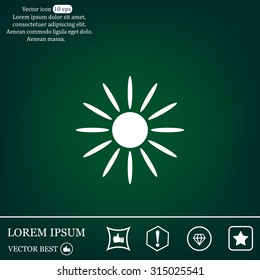 Sun Vector Icon