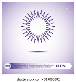 sun, vector, icon