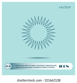 sun, vector icon