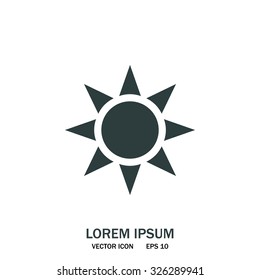 Sun - vector icon