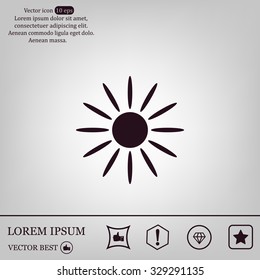 Sun Vector Icon