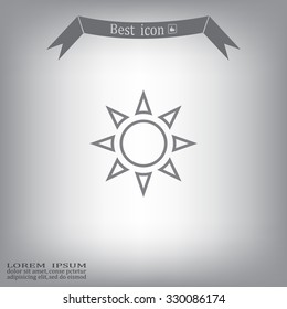 Sun - vector icon