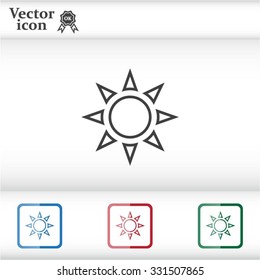 Sun - vector icon