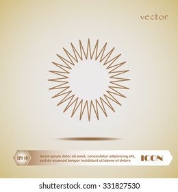 sun, vector, icon