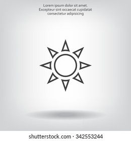 Sun - vector icon