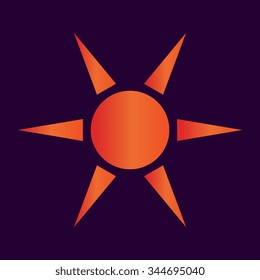 sun vector icon 