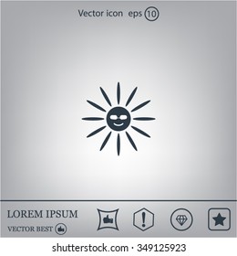 Sun Vector Icon