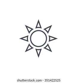 Sun - vector icon
