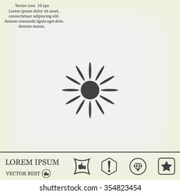 Sun Vector Icon