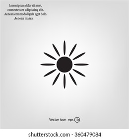 Sun Vector Icon