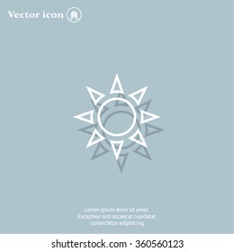 Sun - vector icon