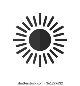Sun  - vector icon