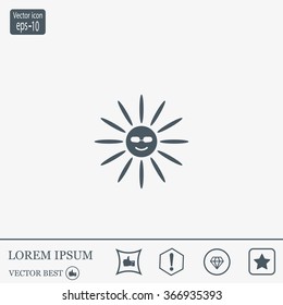 Sun Vector Icon
