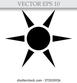 sun vector icon 