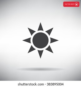 Sun - vector icon